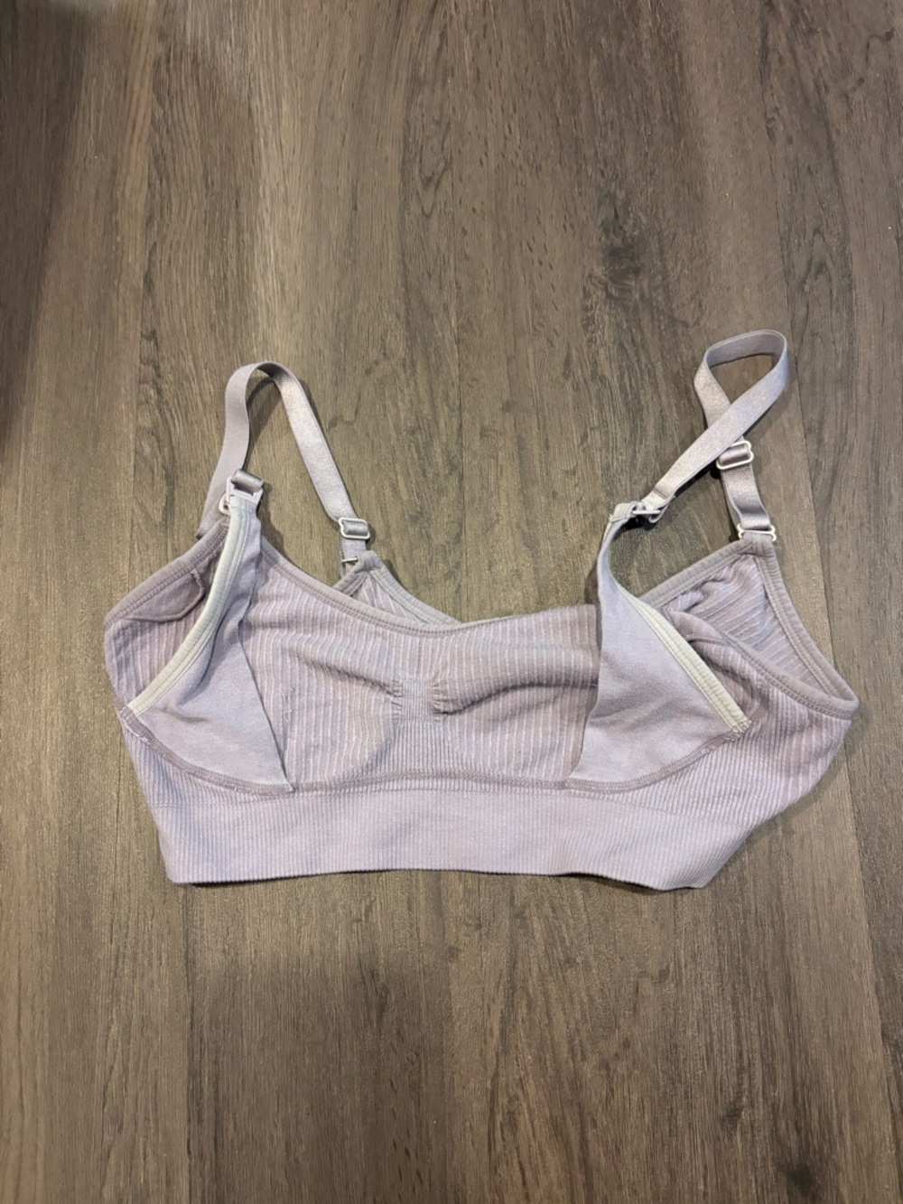 1901 Ribbed Nursing Bralette in Light Lavender